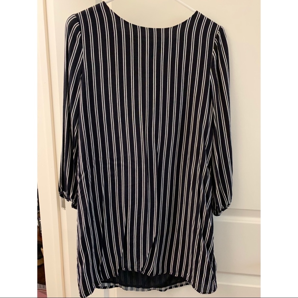 Striped Formal or Casual Long Sleeve Dress